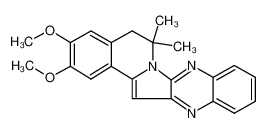 5,6-二氢-2,3-二甲氧基-6,6-二甲基苯并[7,8]吲哚嗪并[2,3-B]喹喔啉