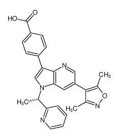 (S)-4-(6-(3,5-二甲基异恶唑-4-基)-1-(1-(吡啶-2-基)乙基)-1H-吡咯并[3,2-b]吡啶-3-基)苯甲酸