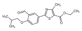 2-[3-醛基-4-异丁氧基苯基]-4-甲基噻唑-5-甲酸乙酯