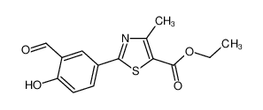2-(3-醛基-4-羟基苯基)-4-甲基噻唑-5-羧酸乙酯