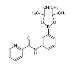 N-(3-(4，4，5，5-四甲基-1，3，2-二氧硼杂环戊烷-2-基)苯基)吡啶酰胺