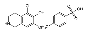 5，7-二氯-1，2，3，4-四氢异喹啉-6-醇，4-甲基苯磺酸盐
