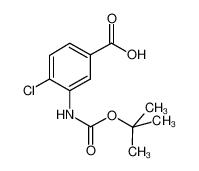 3-((叔丁氧羰基)氨基)-4-氯苯甲酸