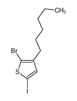 2-溴-3-己基-5-碘噻吩 (含稳定剂铜屑)