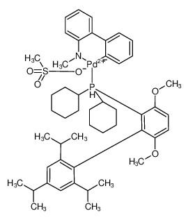 甲烷磺酸(2-二环己基膦-3,6-二甲氧基-2',4',6'-三异丙基-1,1'-联苯)(2'-甲胺基-1,1'-联苯-2-基)钯(II)