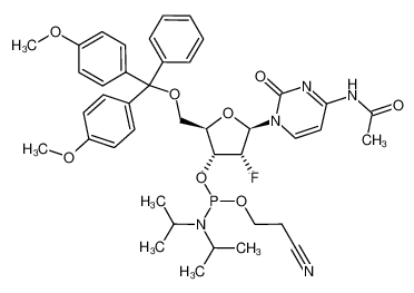 (2R,3R,4R,5R)-5-(4-乙酰氨基-2-氧代嘧啶-1(2H)-基)-2-((双(4-甲氧基苯基)(苯基)甲氧基)甲基)-4-氟四氢呋喃-3-基(2-氰乙基)二异丙基亚磷酰胺