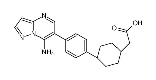 反式-4-[4-(7-氨基吡唑并[1,5-a]嘧啶-6-基)苯基]环己烷乙酸