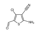 2-氨基-4-氯-3-氰基-5-甲酰基噻吩