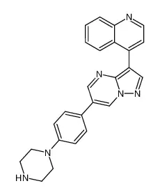 4-(6-(4-(哌嗪-1-基)苯基)吡唑并[1,5-a]嘧啶-3-基)喹啉