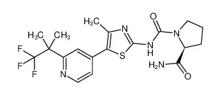 (2S)-N1-[4-甲基-5-[2-(2,2,2-三氟-1,1-二甲基乙基)-4-吡啶基]-2-噻唑基]-1,2-吡咯烷二甲酰胺