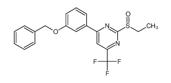(4-(3-苄基氧基苯基)-2-乙基亚磺酰-6-(三氟甲基)嘧啶