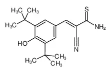 (E)-2-氰基-3-(3,5-二叔丁基-4-羟基苯基)丙-2-烯硫酰胺