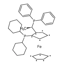 (R)-1-[(S{p})-2-(二环己基膦)二茂铁基乙基]二苯基膦