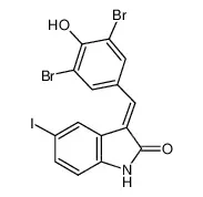 3-(3,5-二溴-4-羟基苯亚甲基)-5-碘-1,3-二氢吲哚-2-酮