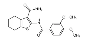 2-(3,4-二甲氧基苯甲酰胺基)-4,5,6,7-四氢苯并[b]噻吩-3-甲酰胺