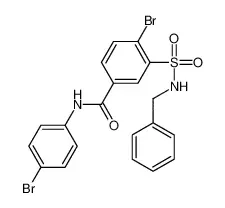 4-Bromo-N-(4-bromophenyl)-3-[[(phenylmethyl)amino]sulfonyl]benzamide
