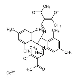 (1R,2R)-N,N''-双(2-乙酰-3-氧代-2-亚丁烯基)-1,2-二均三甲苯基乙二胺合钴(II)
