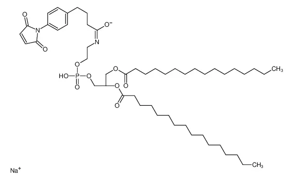 1,2-二棕榈酰基-sn-甘油-3-磷酸乙醇胺-N-[4-(对-马来酰亚胺基苯基)丁酰胺](钠盐)