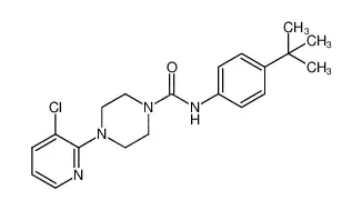 4-(3-氯-2-吡啶基)-N-[4-叔丁基苯基]-1-哌嗪甲酰胺