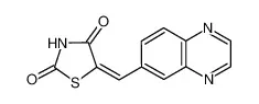 5-(6-喹喔啉亚甲基)-2,4-噻唑啉二酮