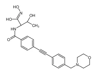 N-((2S,3R)-3-羟基-1-(羟基氨基)-1-氧代丁-2-基)-4- ((4-(吗啉甲基)苯基)乙炔基)苯甲酰胺