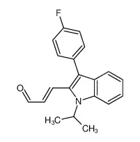 (E)-3-[3-(4-氟苯基)-1-异丙基吲哚-2-基]丙烯醛