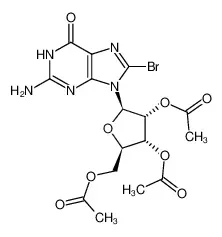 (2R,3R,4R,5R)-2-(Acetoxymethyl)-5-(2-amino-8-bromo-6-oxo-1H-purin-9(6H)-yl)tetrahydrofuran-3,4-diyl diacetate