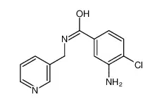 3-氨基-4-氯-N-(3-吡啶基甲基)苯甲酰胺