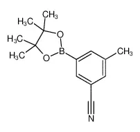 3-甲基-5-(4，4，5，5-四甲基-1，3，2-二氧杂环戊硼烷-2-基)苄腈