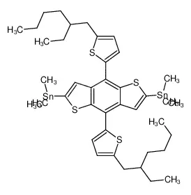 4，8-双[5-(2-乙基己基)噻吩-2-基]-2，6-双(三甲基甲锡烷基)苯并[1，2-b:4，5-b']二噻吩