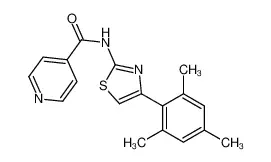 N-[4-(2，4，6-三甲基苯基)-2-噻唑基]-4-吡啶甲酰胺