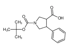 1-(叔丁氧羰基)-4-苯基吡咯烷-3-甲酸