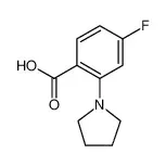 2-(1-吡咯烷基)-4-氟苯甲酸