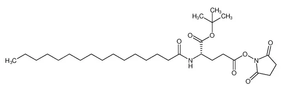 N-棕榈酰-L-谷氨酸1-叔丁基5-(N-琥珀酰亚胺)酯