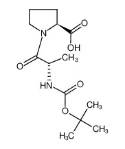 (S)-1-((S)-2-((叔丁氧羰基)氨基)丙醇基)吡咯烷-2-羧酸