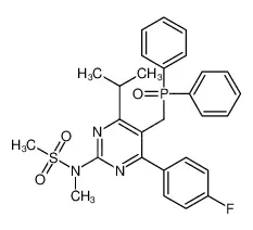N-[5-(二苯基膦酰甲基)-4-(4-氟苯基)-6-异丙基嘧啶-2-基]-N-甲基甲磺酰胺