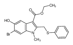6-溴-5-羟基-1-甲基-2-(苯基硫甲基)吲哚-3-甲酸乙酯