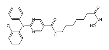 2-((2-氯苯基)(苯基)氨基)-N-(7-(羟氨基)-7-氧代庚基)嘧啶-5-甲酰胺