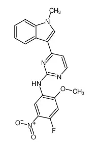 N-(4-氟-2-甲氧基-5-硝基苯基)-4-(1-甲基-1H-吲哚-3-基)嘧啶-2-胺