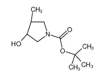 (3R,4S)-rel-3-羟基-4-甲基吡咯烷-1-羧酸叔丁基酯