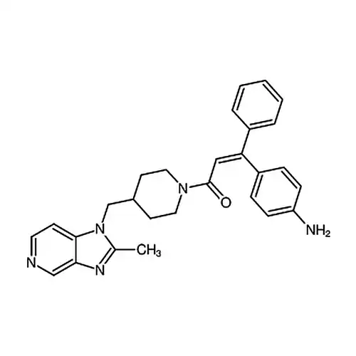 (Z)-3-(4-氨基苯基)-1-(4-((2-甲基-1H-咪唑并[4，5-c]吡啶-1-基)甲基)哌啶-1-基)-3-苯基丙-2-烯-1-酮