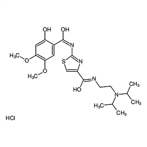 N-(2-二异丙基氨基)乙基)-2-(2-羟基-4,5-二甲氧基苯甲酰胺)噻唑-4-甲酰胺盐酸盐