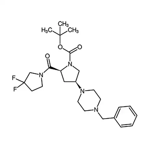 (2S,4S)-1-Boc-2-(3,3-二氟吡咯烷-1-羰基)-4-(4-苄基-1-哌嗪基)吡咯烷