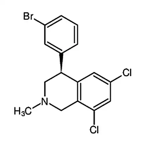 (S)-4-(3-溴苯基)-6，8-二氯-2-甲基-1，2，3，4-四氢异喹啉