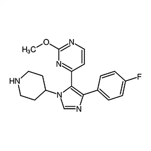 4-(4-(4-氟苯基)-1-(哌啶-4-基)-1H-咪唑-5-基)-2-甲氧基嘧啶