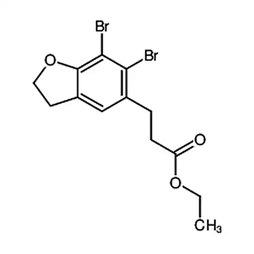 3-(6，7-二溴-2，3-二氢苯并呋喃-5-基)丙酸乙酯