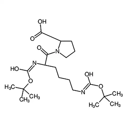 (S)-1-((S)-2,6-双((叔丁氧基羰基)氨基)己酰基)吡咯烷-2-羧酸