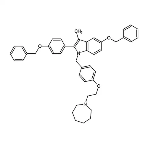 1-(4-(2-(氮杂环庚烷-1-基)乙氧基)苄基)-5-(苄氧基)-2-(4-(苄氧基)苯基)-3-甲基-1H-吲哚