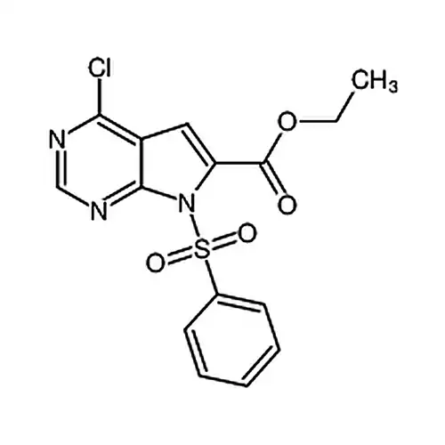 N-Tos-4-氯-7H-吡咯并[2,3-d]嘧啶-6-甲酸乙酯