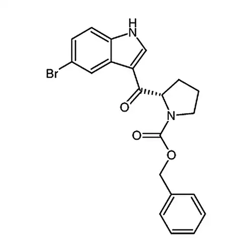 (S)-2-(5-溴-1H-吲哚-3-羰基)吡咯烷-1-羧酸苄酯